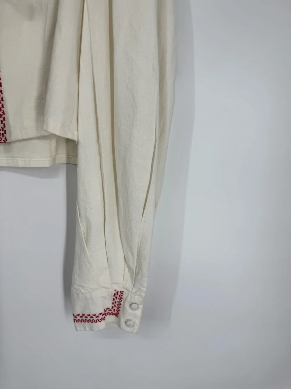 NWT Free People Mada Top Cream Peasant Boho Cropped Scoop Neck Blouse Size L
